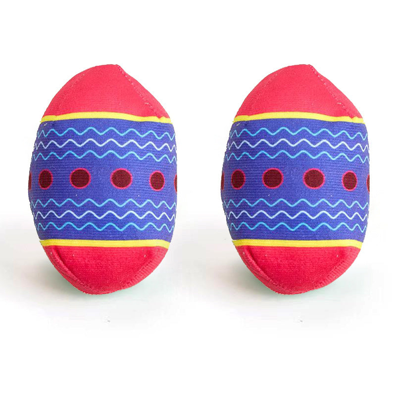 Easter Egg Toys For Pet GREEN And RED Interactive Dog Egg Toy Short-Term Play Design For Aggressive Chewers, Chew Toy With Sounds Modules Squeaky Dog Toy For Small And Medium Dogs, H